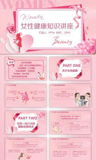 女性健康知识讲座PPT课件