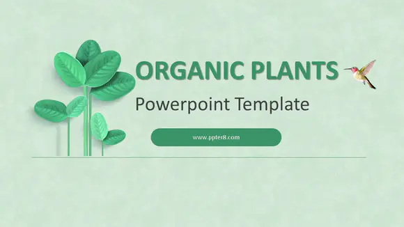 有机植物powerpoint模板