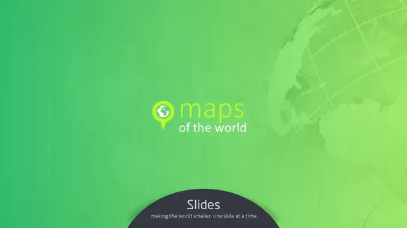 世界地图数据分析幻灯免费下载PPT模板