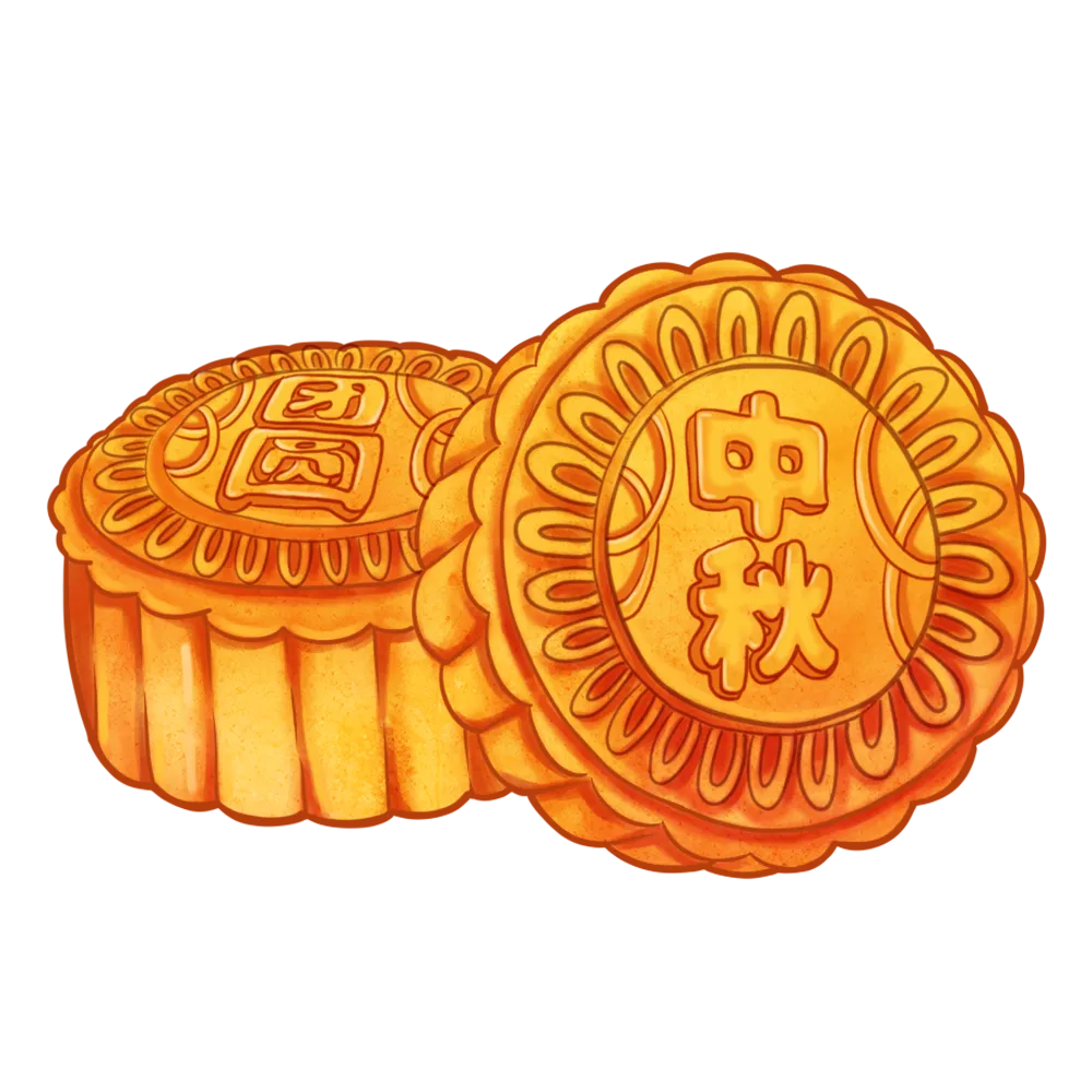 烘焙食品月饼矢量图png