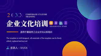 基层员工企业文化认知培训PPT模板