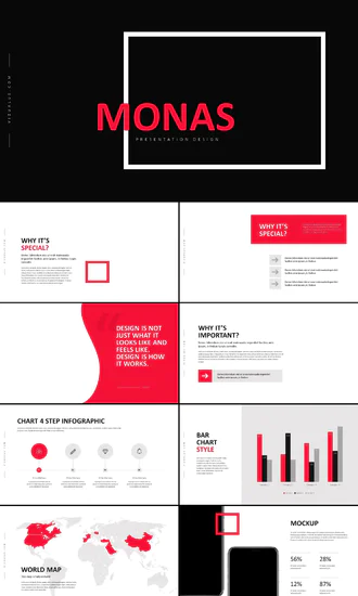 monas创业企业powerpoint模板