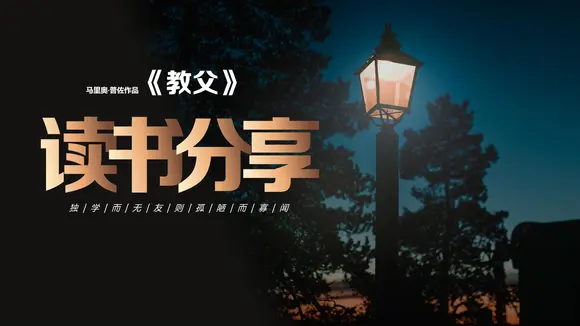 《教父》读书笔记ppt模板