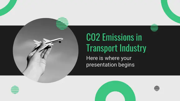 运输业二氧化碳排放情况PPT模板