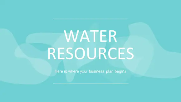 水资源业务计划介绍PPT模板