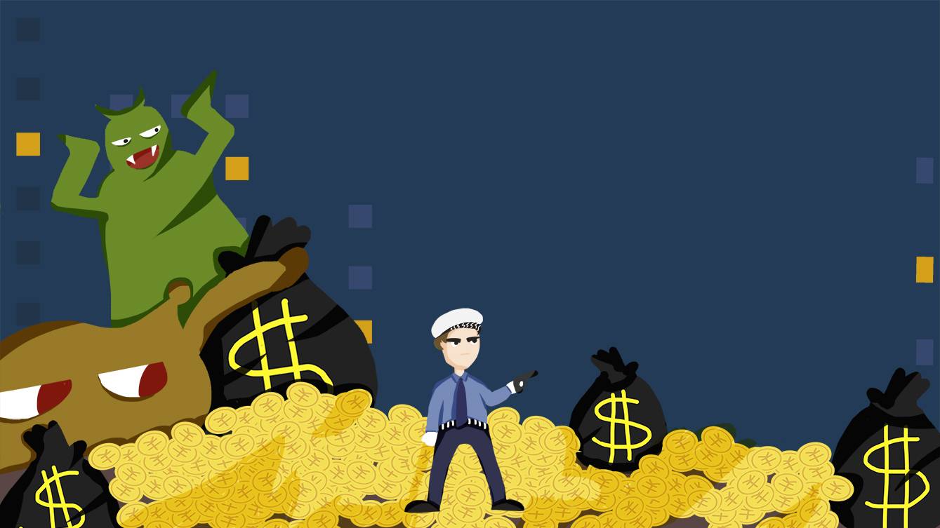 人银行矢量图ppt背景图