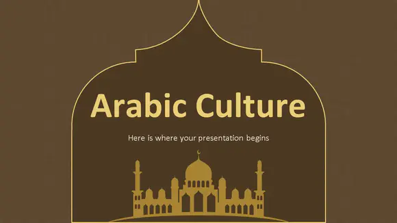 阿拉伯文化介绍PPT模板
