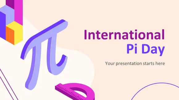 国际pi日介绍PPT模板