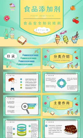 食品生产安全食品添加剂知识培训PPT模版