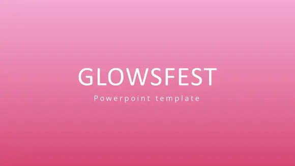 glowfest音乐powerpoint模板