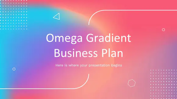 omega gradient商业计划演示文稿PPT模板