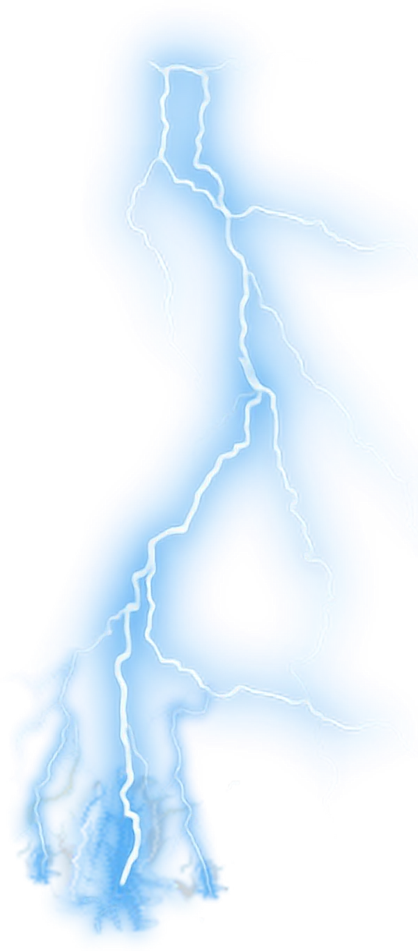 闪电兔抽象打雷png