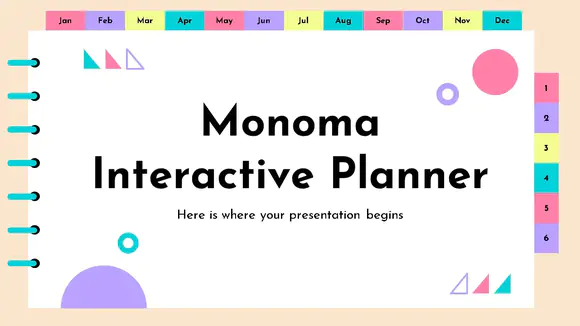 monoma交互式规划器演示文稿PPT模板