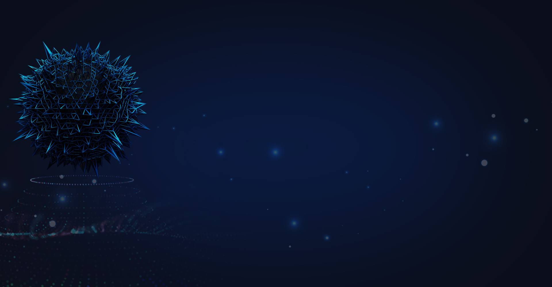 天空星星烟花ppt背景图
