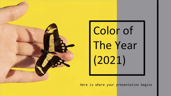 2021年年度色彩展示PPT模板
