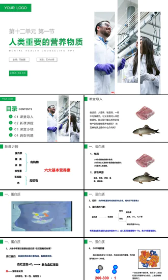 营养学营养物质研究初高中生物PPT课件