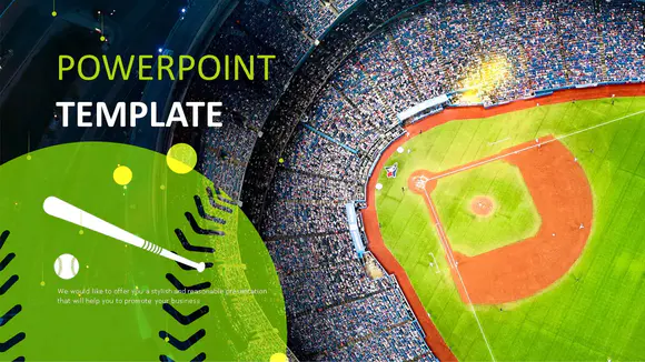棒球场-免费PowerPoint模板设计