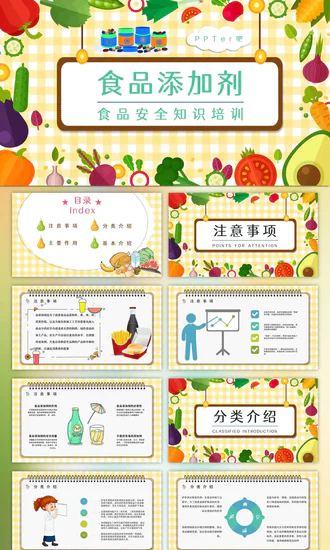 食品生产企业食品添加剂安全知识培训PPT模板