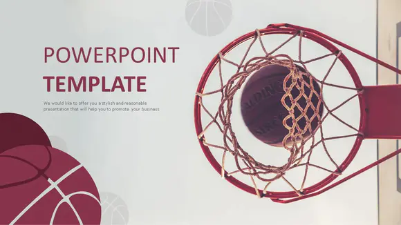 篮球-PPT设计免费下载
