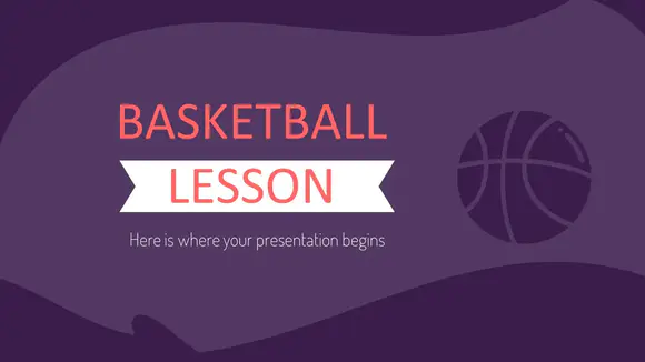 篮球课程介绍PPT模板