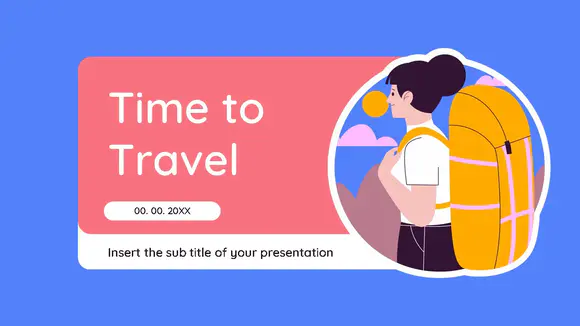 旅行时间PowerPoint模板