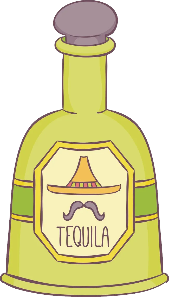 矢量图卡通艺术龙舌兰酒png