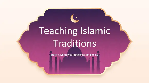 伊斯兰传统教学介绍PPT模板