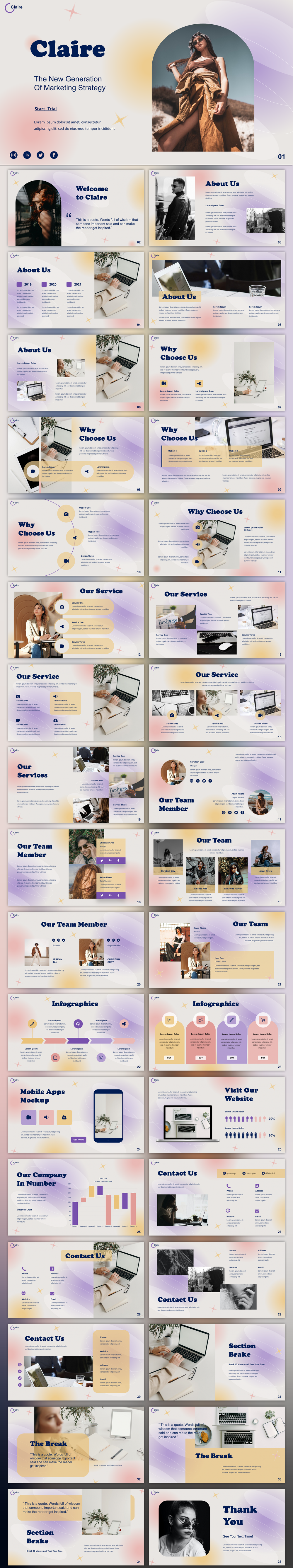 高端英文欧美风PPT模板-会员免费下载-PPTer吧