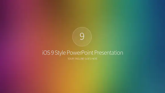 iOS风格PowerPoint演示文稿