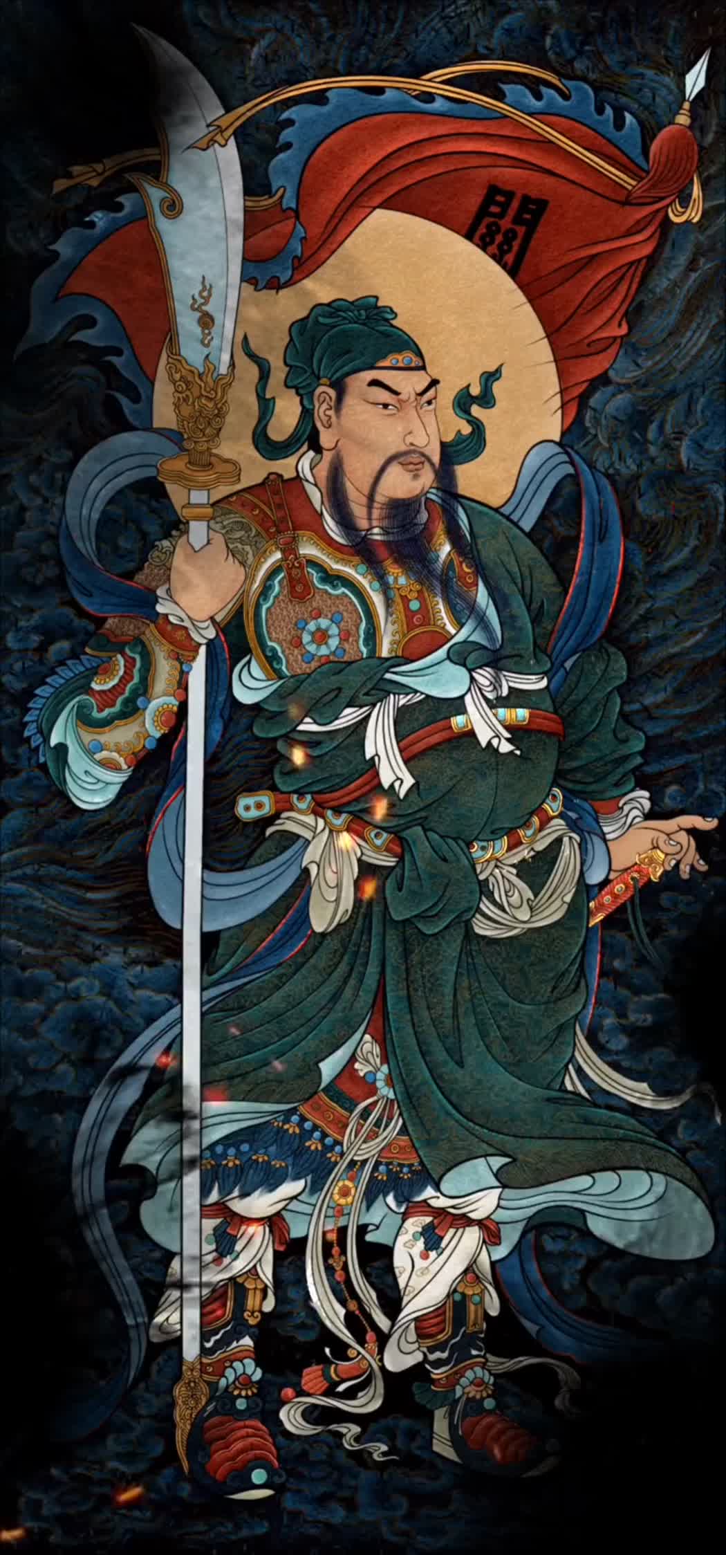 白虎神君动态背景