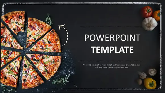 烘焙比萨饼-免费PowerPoint模板下载