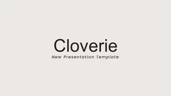 cloverie powerpoint模板