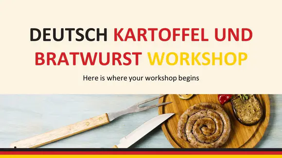 deutsch kartoffel和bratwurst研讨会介绍PPT模板