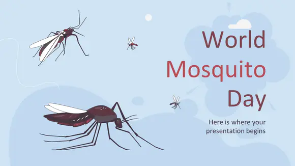 世界蚊子日介绍会PPT模板