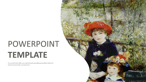 Pierre-auguste Renoir“两姐妹”-免费Powerpoint示例