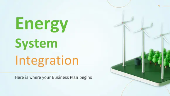 能源系统集成业务计划演示文稿PPT模板