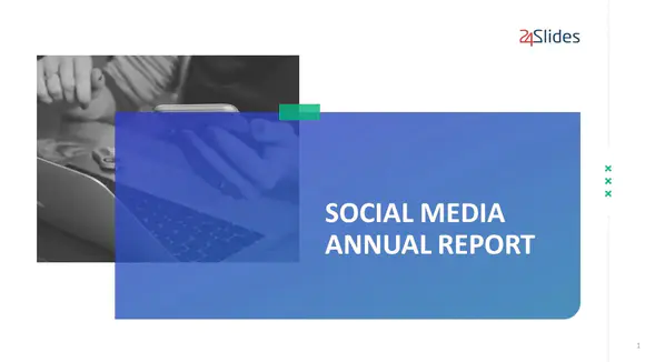 免费的社交媒体年度报告ppt模板