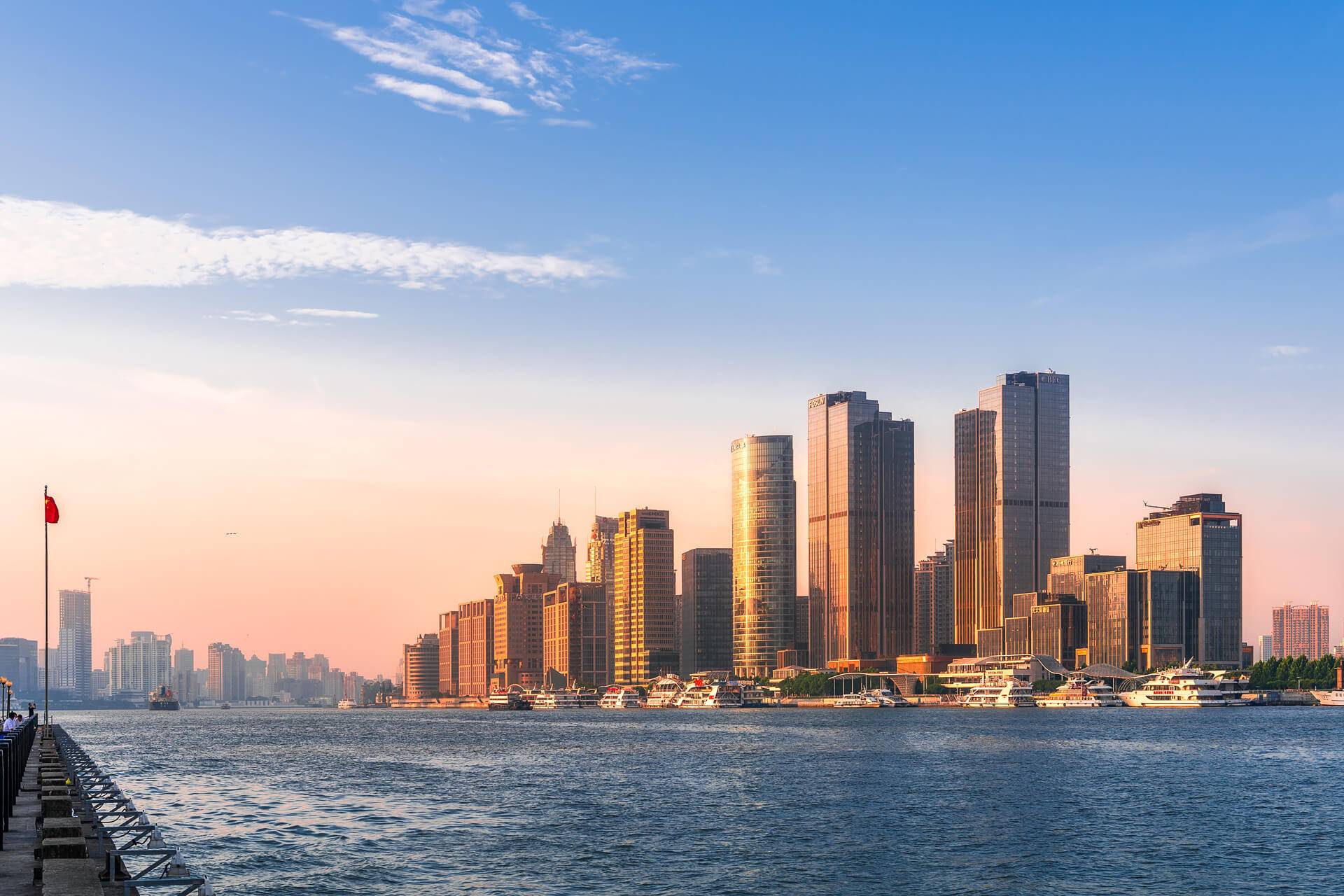 城市建筑天空ppt背景图_编号87427