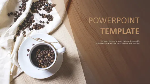 咖啡豆-PowerPoint免费