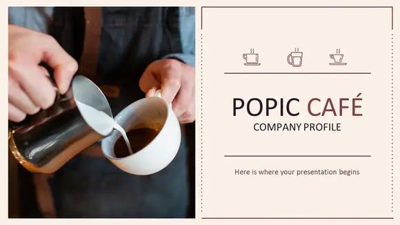 popic咖啡馆PPT模板