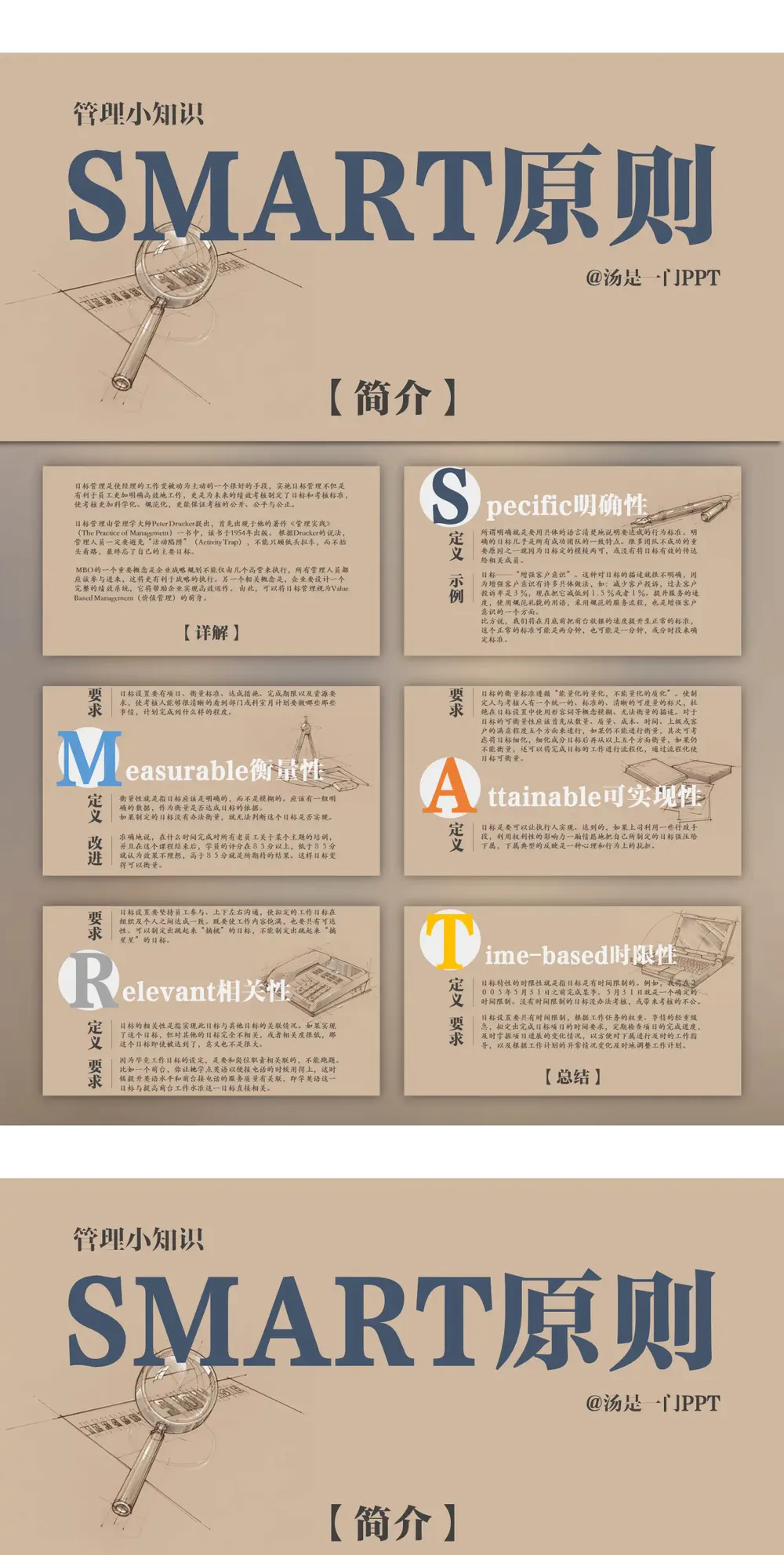 管理小知识SMART法则原则PPT课件模板-会员免费下载-PPTer吧