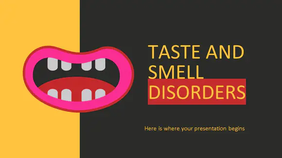 味觉和嗅觉障碍表现免费PPT模板