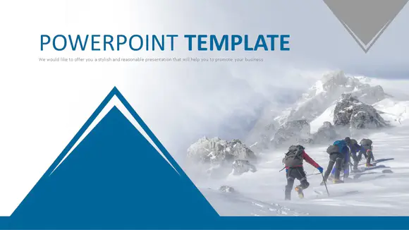 攀登珠穆朗玛峰-免费专业PowerPoint模板