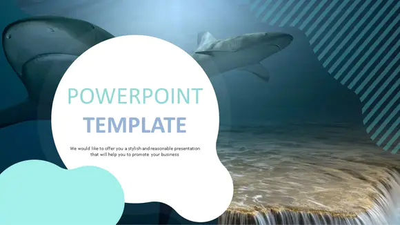 PowerPoint模板-深海鲨鱼