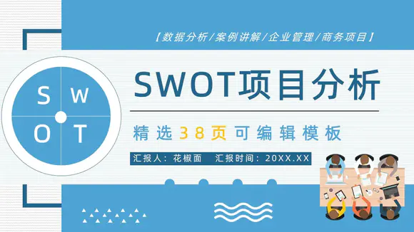 SWOT企业项目工作分析PPT模板